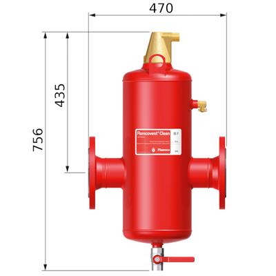 Flamco Flamcovent Clean kombi leválasztó F 100, karimás