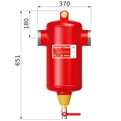 Flamco Clean iszapleválasztó S 100, hegtoldatos