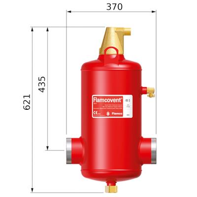 Flamco Flamcovent légleválasztó S 080, hegtoldatos