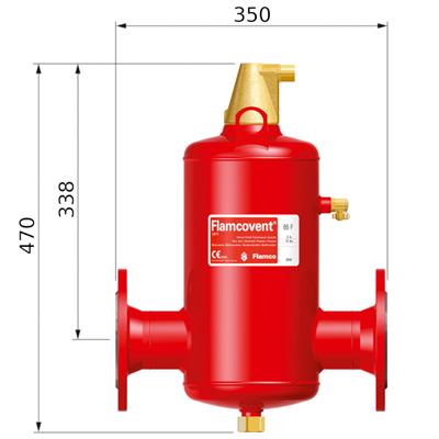 Flamco Flamcovent légleválasztó F 065, PN10, karimás