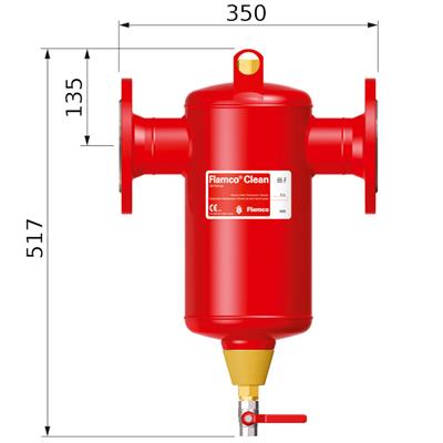Flamco Clean iszapleválasztó F 050, karimás