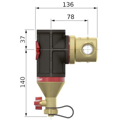 Flamco Clean Smart iszapleválasztó, mágneses 22 mm