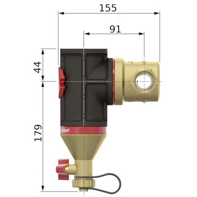 Flamco Clean Smart iszapleválasztó, mágneses 1"