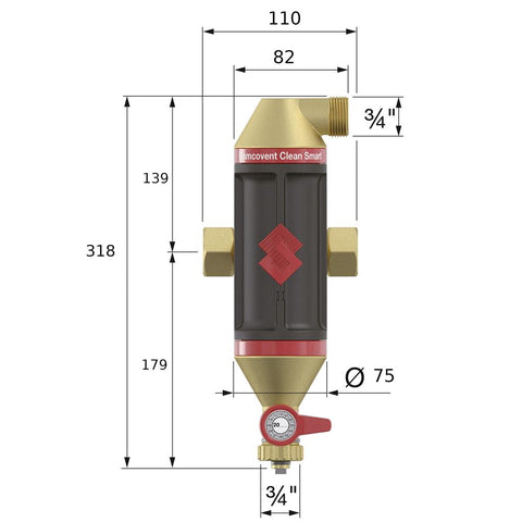 Flamco Flamcovent Clean Smart kombi mágneses leválasztó 5/4"