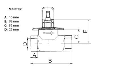FV Plast csempeszelep króm sapk. 25