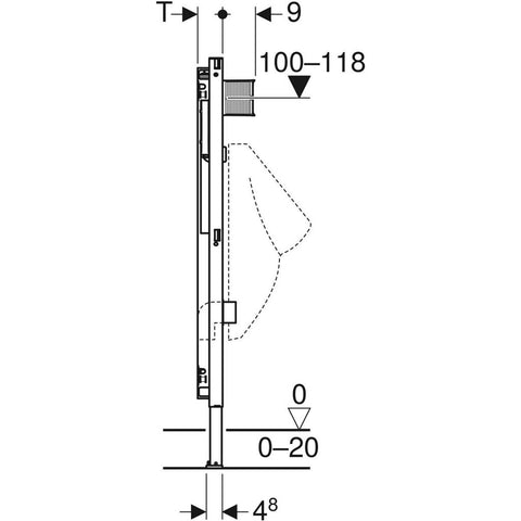 Geberit Duofix piszoár-elem Hytronic
