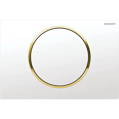 Geberit Sigma10 nyomólap fehér/arany/fehér