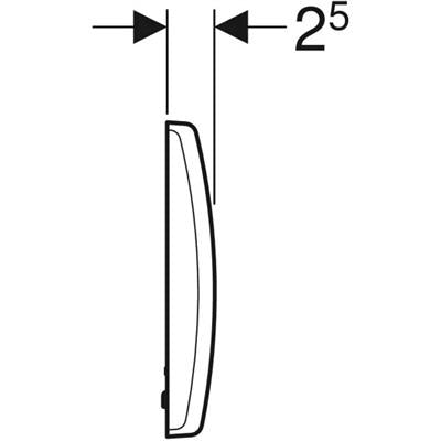 Geberit Basic piszoár infra vezérlés  Basic