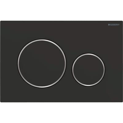 Geberit Sigma20 nyomólap matt fekete/fényes króm/matt fekete