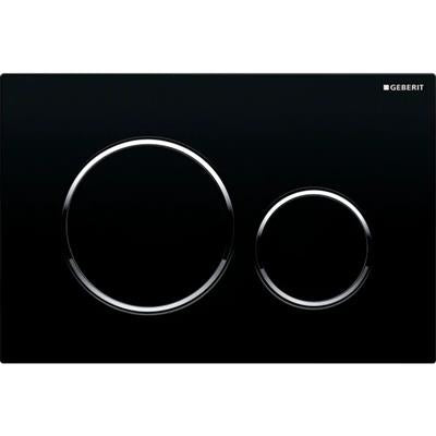 Geberit Sigma20 nyomólap fekete/fényes króm/fekete