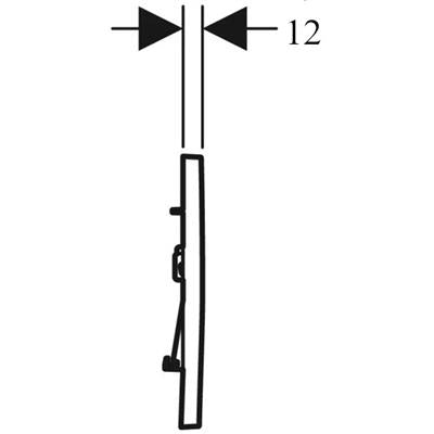 Geberit Sigma30 nyomólap fehér/aranyozott/fehér