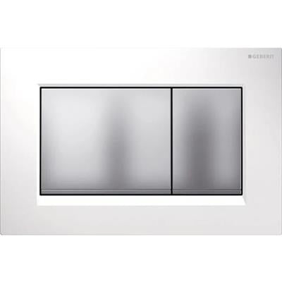Geberit Sigma30 nyomólap fehér/matt króm / matt króm
