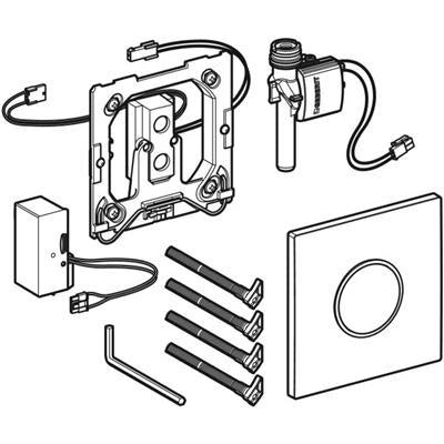 Geberit Sigma10 automata vizelde vezérlés,infravörös, fényes króm, matt króm