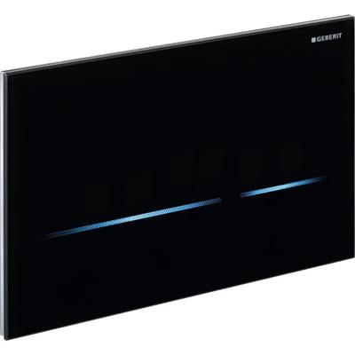 Geberit Sigma80 nyomólap fekete üveg 116.092.SG.1