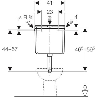 Geberit AP 110 WC-tartály (136.610.11.1)