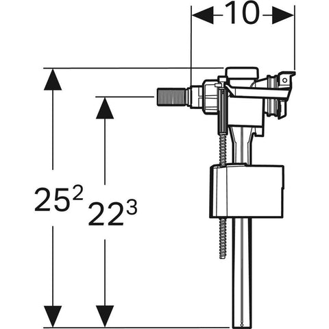 Geberit ImpulsBasic 330 töltőszelep WC-tartályhoz (136.703.00.3)