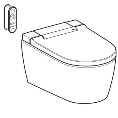 Geberit AquaClean Sela komplett higiéniai berendezés, fali WC; Alpin fehér; 146.223.11.1