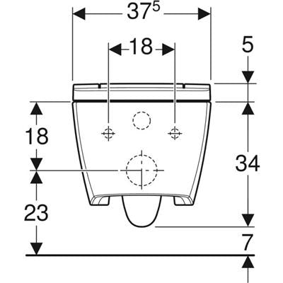 Geberit AquaClean Sela komplett higiéniai berendezés, fali WC, fényes króm