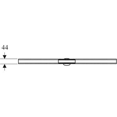 Geberit CleanLine 80 zuhanyfolyóka pezsgő színű/polírzott, 30-90cm, easy-to-clean bevonattal