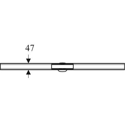 Geberit CleanLine 60 zuhanyfolyóka vékony rozsdam.30-130cm