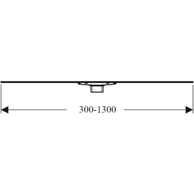 Geberit CleanLine 60 zuhanyfolyóka vékony rozsdam.30-130cm