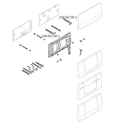 Geberit Wc Nyomólap rögzítő rúd (240.067.00.1)