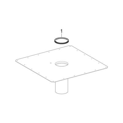 Geberit-Silent-PP tok tömítőgyűrű, EPDM, d110