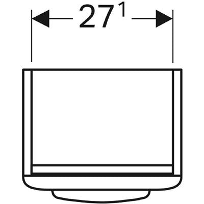 Geberit Selnova alsószekrény kézmosóhoz, egy ajtóval, 30.3x55.7x25.4cm (500.158.01.1)