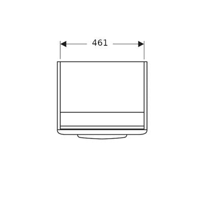 Geberit Selnova alsószekrény mosdóhoz 1 ajtóval 49,3x55,7x42,6 cm