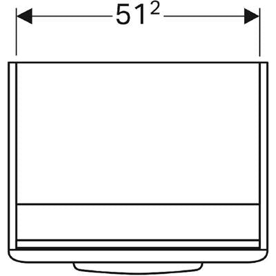 Geberit Selnova alsószekrény mosdóhoz, 1 ajtóval, 54.4x55.7x44.6cm, magasfényű fehér (500.180.01.1)