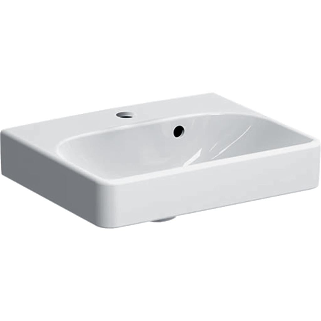 Geberit Smyle Square kézmosó, 45x16x36cm , csaplyuk középen