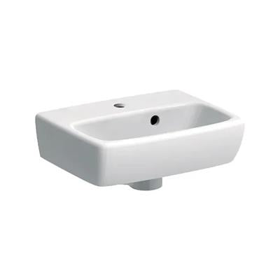 Geberit Selnova Square kézmosó aszimmetrikus túlfolyóval, 36x14,85x28cm  500.316.01.1