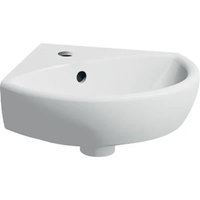 Geberit Selnova sarok kézmosó 41,4x42,1cm, középen csaplyuk, (500.326.01.1)