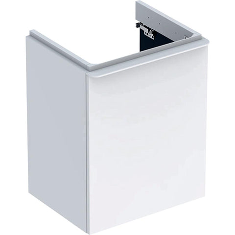 Geberit Smyle Square alsó szekrény kézmosóhoz,jobbos ajtó,44.2x61.7x35.6cm,magasfényű lakkozott fehé