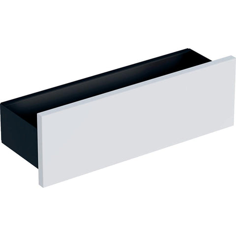 Geberit Smyle Square fali polc, 45x14.8x14.3cm, porszórt matt láva/faerezet, magasfényű fehér