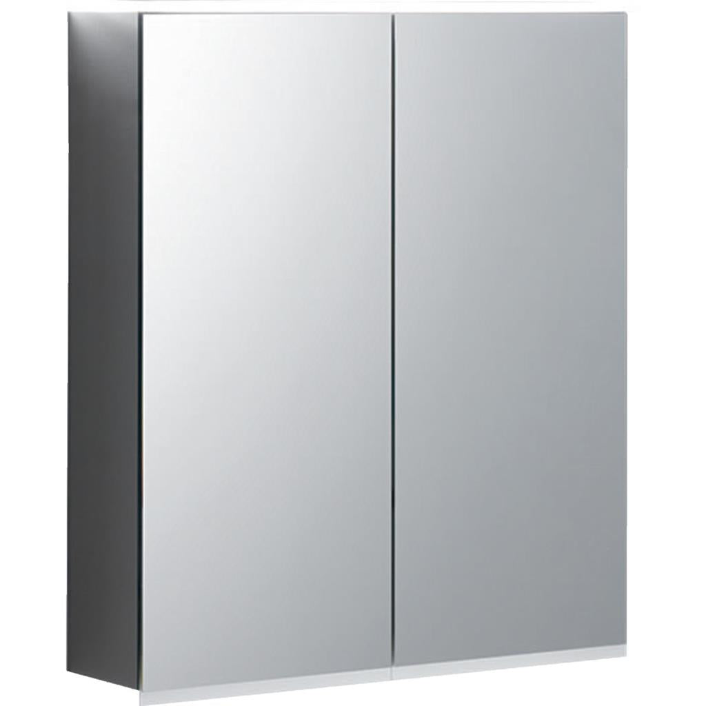 Geberit Option Plus tükrös szekrény világítással, két ajtóval, 60x70x17.2cm,