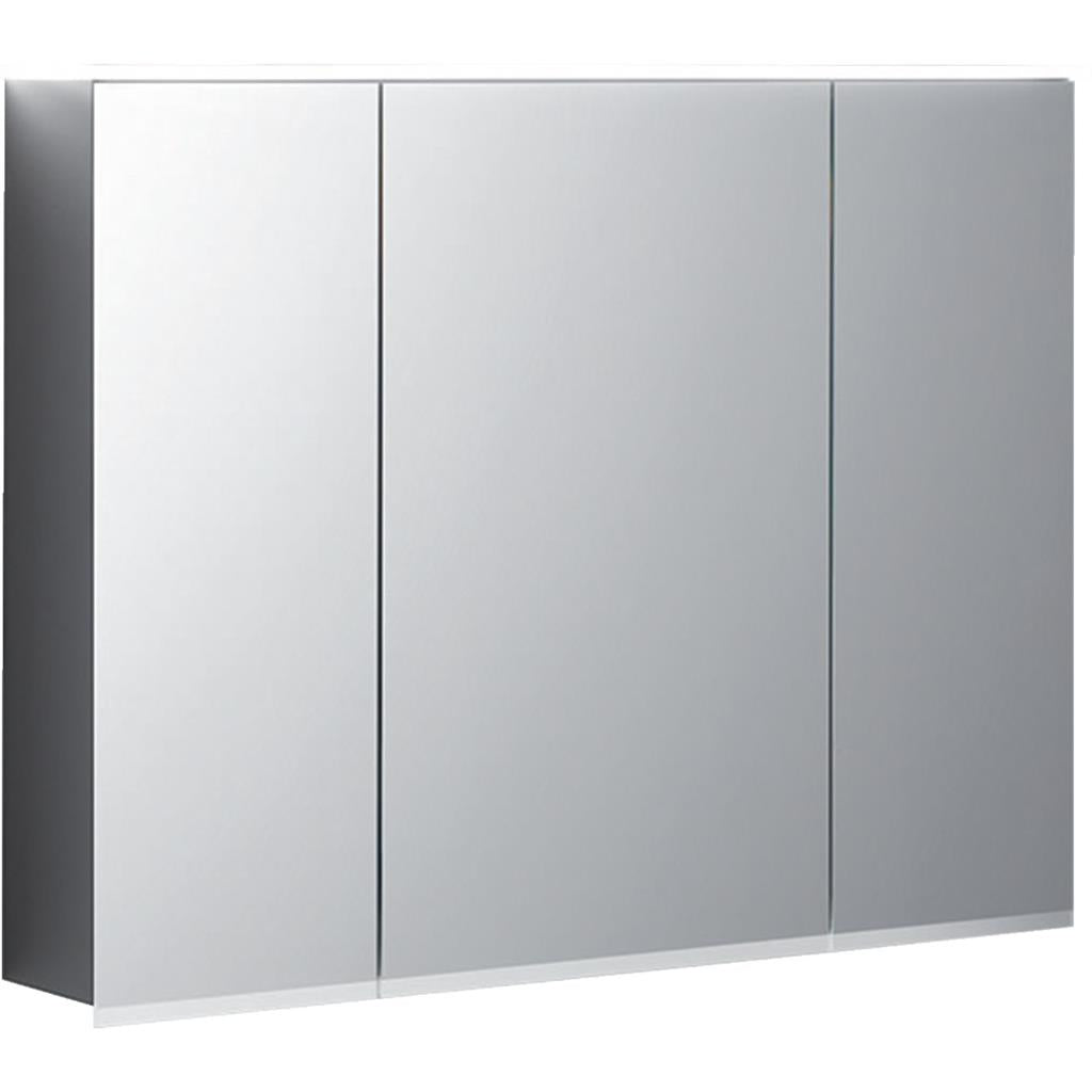 Geberit Option Plus tükör szekrény világítással, 3 ajtóval,  90x70x17,2cm