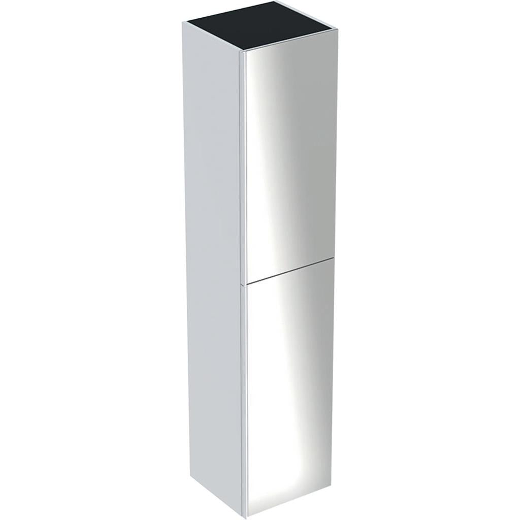 Geberit Acanto magas kiegészítő szekrény 2 ajtóval, magasfényű fehér, 38x173x36cm