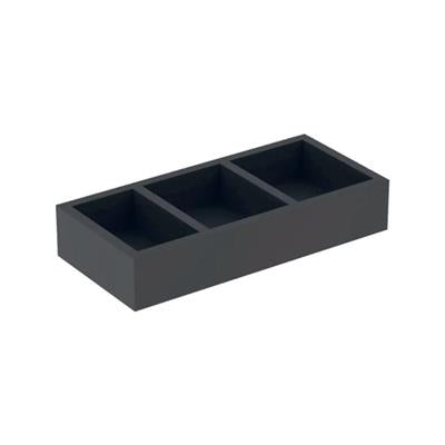 Geberit Smyle Square fiókbetét, H osztású, 32.3x5.9x15cm, strukturált melamin láva