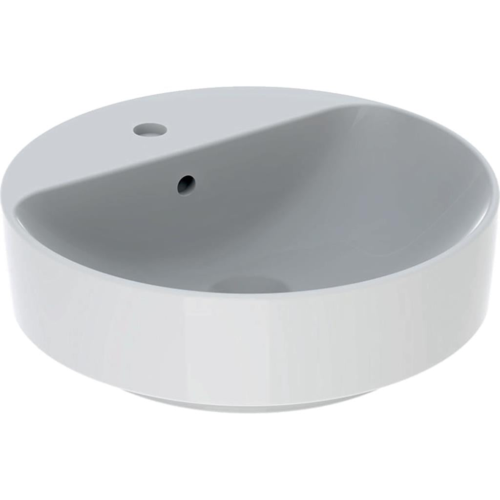 Geberit Variform pultra ültethető mosdó, kerek, túlfolyóval 45cm fehér