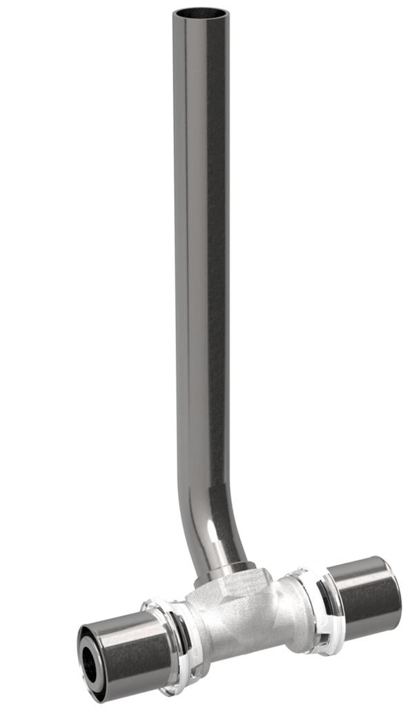 Geberit Volex radiátor csatlakozó T-idom 20, magasfényű krómozott