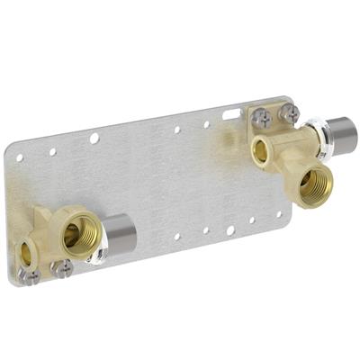 Geberit Volex vízszintes csatlakozású sarok falikorong készlet szerelőlemezzel, jobbos/balos 16-1/2"