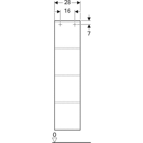 Geberit iCon polc tükörrel, 28x120x14cm (840028000)