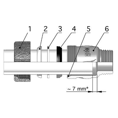 GEBO EGYENES K-B ÖSSZEKÖTŐ 3/4" QA