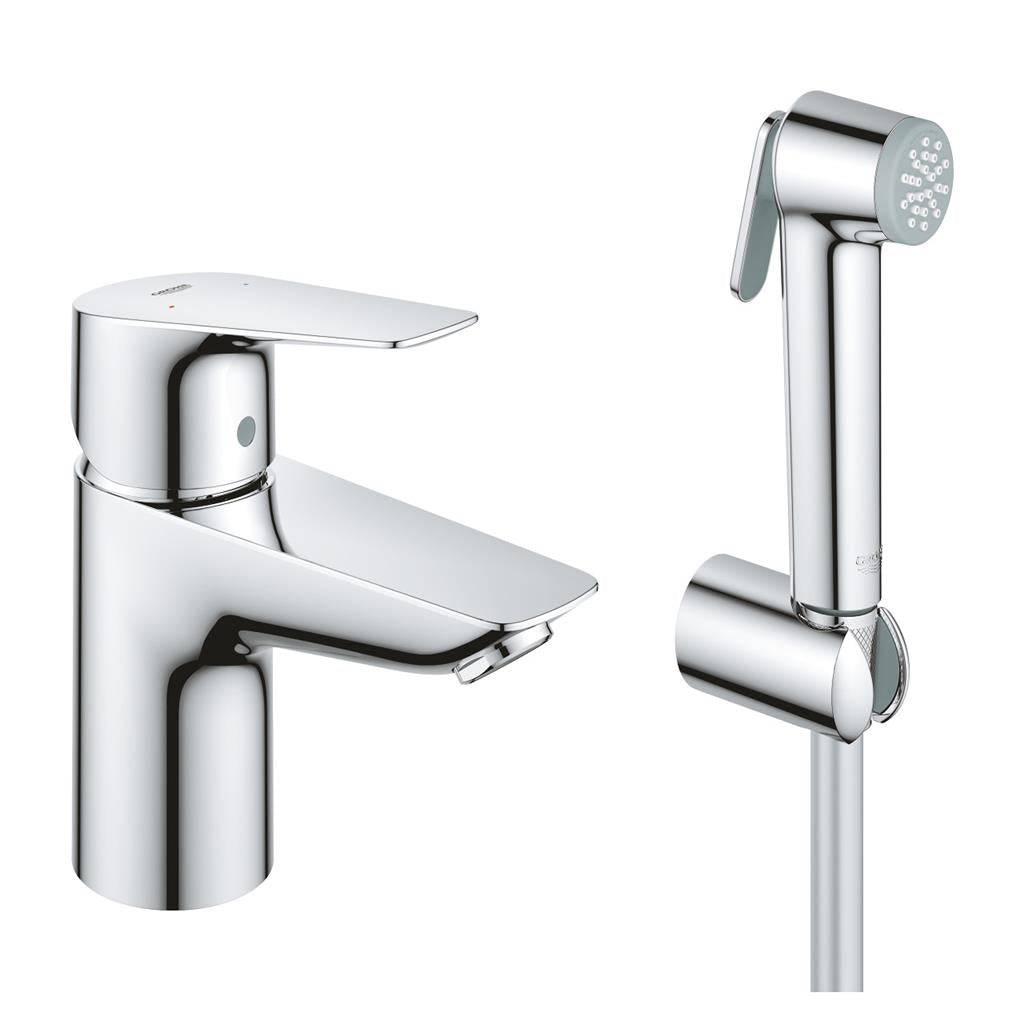 Grohe BauEdge mosdócsap, S-es méret + bidé zuhanyszett (23757001)