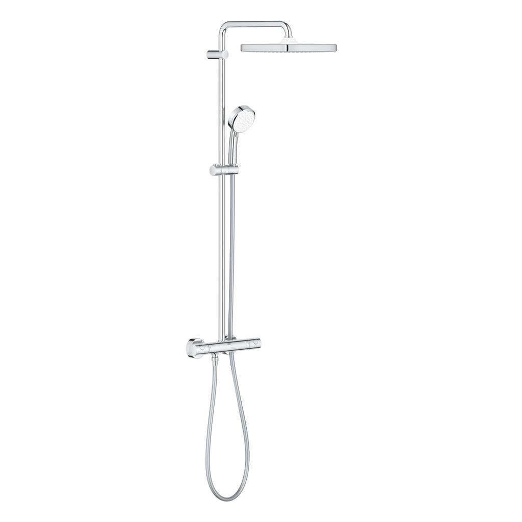 Grohe Tempesta Cosmopolitan System 250 Cube termosztátos zuhanyrendszer falra szerelésre