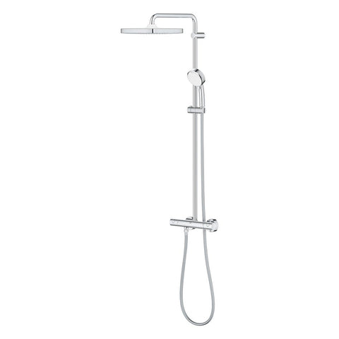 Grohe Tempesta Cosmopolitan System 250 Cube termosztátos zuhanyrendszer falra szerelésre