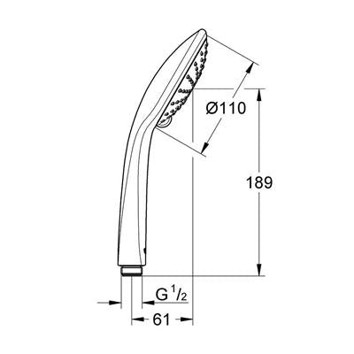 Grohe Euphoria 1110 Duo zuhanyfej (27220000)