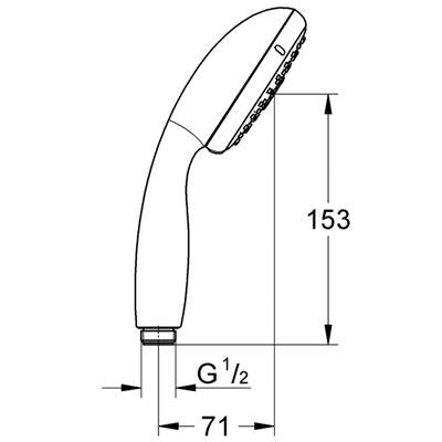GROHE New Tempesta 100 kézizuhany