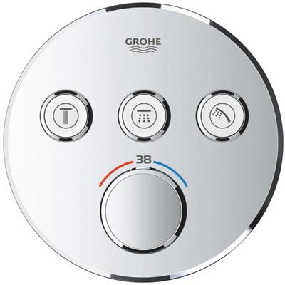 Grohe Grohtherm SmartControl termosztatikus kezelő 3 fogyasztóhoz, falsík mögötti szereléshez